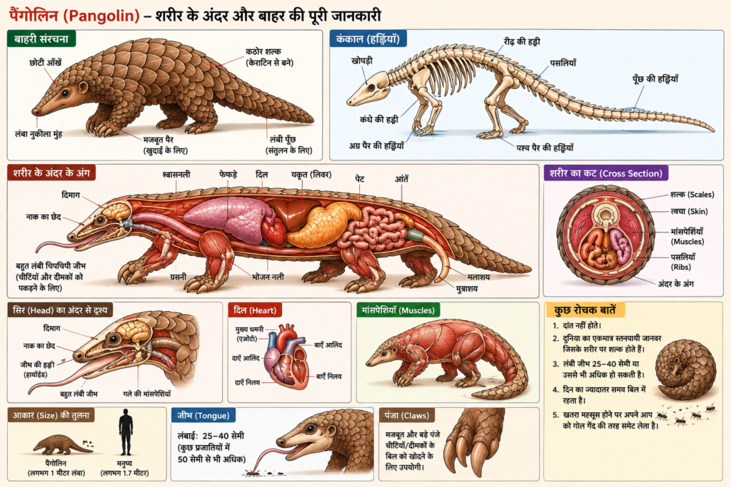 पैंगोलिन जानवर 
